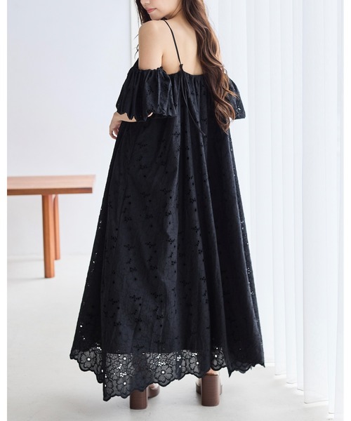 BIRTHDAY BASH（バースデイバッシュ）の「3WAY OFF SHOULDER STRAP LACE DRESS(3WAY オフショルダーストラップレースドレス)（ワンピース・レディース・サックスブルー/ブラック/ホワイト・S/M）」の15枚目の写真