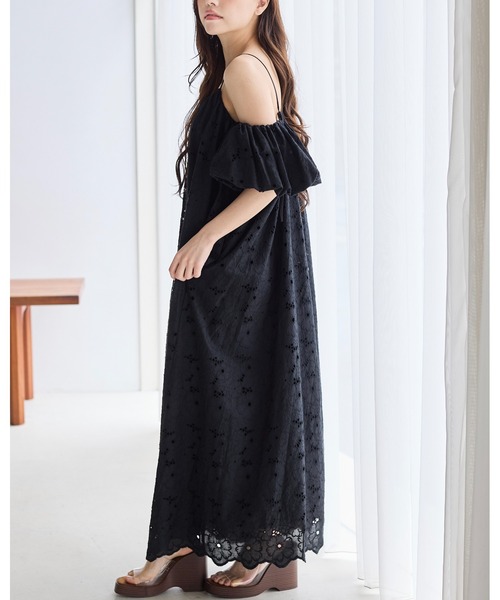 BIRTHDAY BASH（バースデイバッシュ）の「3WAY OFF SHOULDER STRAP LACE DRESS(3WAY オフショルダーストラップレースドレス)（ワンピース・レディース・サックスブルー/ブラック/ホワイト・S/M）」の16枚目の写真