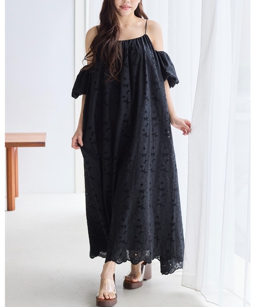 BIRTHDAY BASH（バースデイバッシュ）の「3WAY OFF SHOULDER STRAP LACE DRESS(3WAY オフショルダーストラップレースドレス)（ワンピース・レディース・サックスブルー/ブラック/ホワイト・S/M）」の11枚目の写真