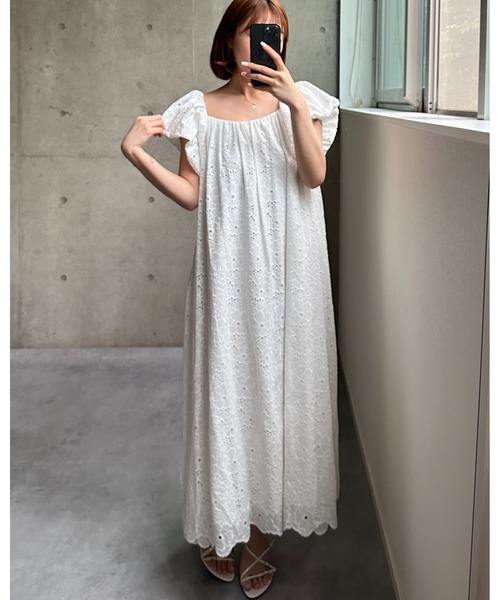 BIRTHDAY BASH（バースデイバッシュ）の「3WAY OFF SHOULDER STRAP LACE DRESS(3WAY オフショルダーストラップレースドレス)（ワンピース・レディース・サックスブルー/ブラック/ホワイト・S/M）」の7枚目の写真