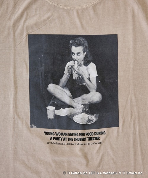 GOOD ROCK SPEED(グッドロックスピード)の「【GOOD ROCK SPEED】LIFE PICTURE COLLECTION/フォトTシャツ(Tシャツ/カットソー・レディース・ベージュ/ブラック/ブラウン・F)」の9枚目の写真