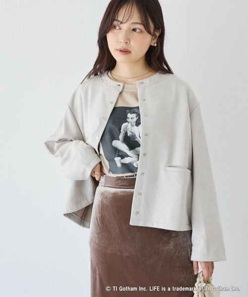 GOOD ROCK SPEED(グッドロックスピード)の「【GOOD ROCK SPEED】LIFE PICTURE COLLECTION/フォトTシャツ(Tシャツ/カットソー・レディース・ベージュ/ブラック/ブラウン・F)」の5枚目の写真