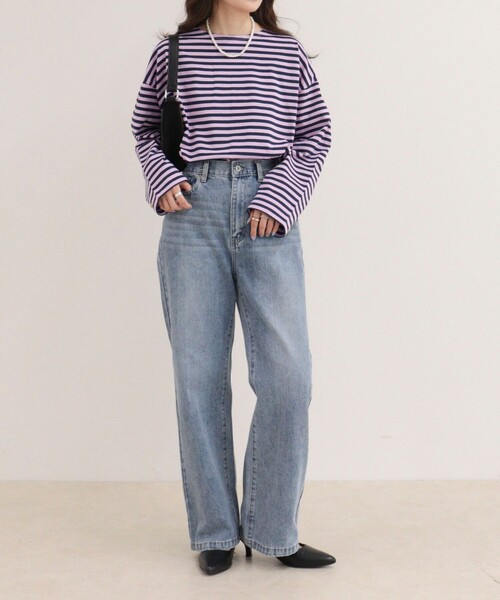 fredy emue(フレディエミュ)の「Dual Hem Lace Denim(デニムパンツ・レディース・サックスブルー/ブルー/ブルー系その他・36/38)」の4枚目の写真