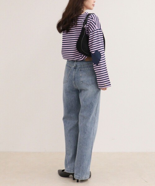 fredy emue(フレディエミュ)の「Dual Hem Lace Denim(デニムパンツ・レディース・サックスブルー/ブルー/ブルー系その他・36/38)」の6枚目の写真