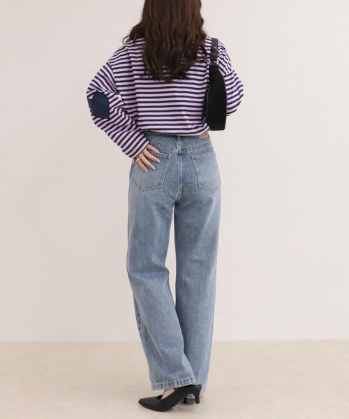 fredy emue(フレディエミュ)の「Dual Hem Lace Denim(デニムパンツ・レディース・サックスブルー/ブルー/ブルー系その他・36/38)」の7枚目の写真