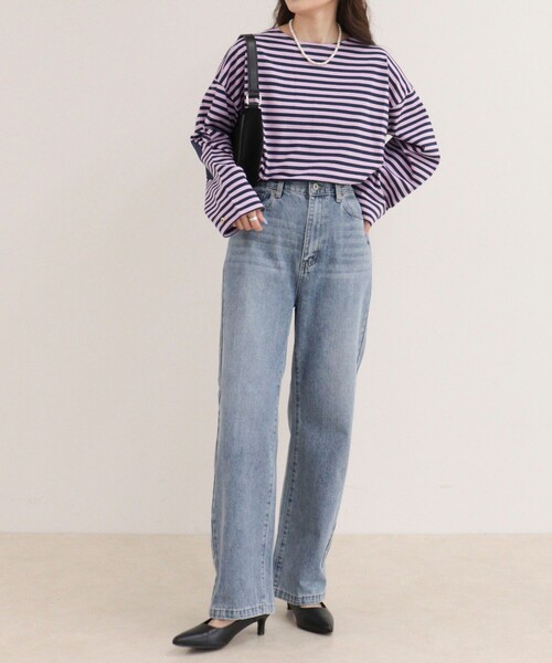 fredy emue(フレディエミュ)の「Dual Hem Lace Denim(デニムパンツ・レディース・サックスブルー/ブルー/ブルー系その他・36/38)」の9枚目の写真