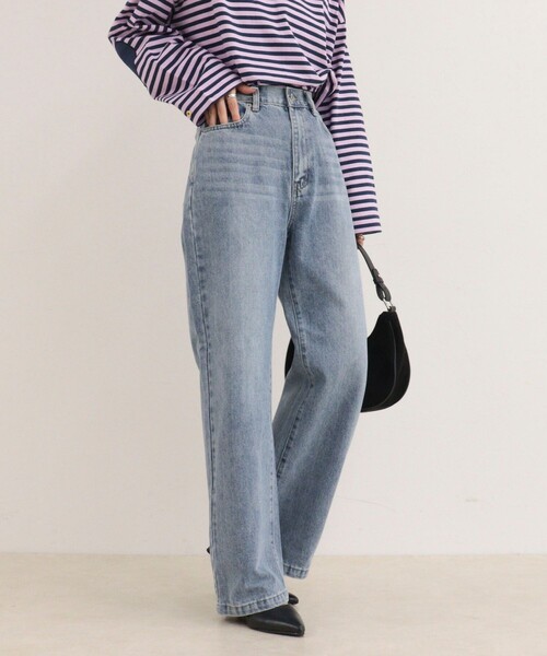 fredy emue(フレディエミュ)の「Dual Hem Lace Denim(デニムパンツ・レディース・サックスブルー/ブルー/ブルー系その他・36/38)」の11枚目の写真
