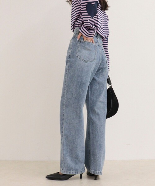 fredy emue(フレディエミュ)の「Dual Hem Lace Denim(デニムパンツ・レディース・サックスブルー/ブルー/ブルー系その他・36/38)」の12枚目の写真