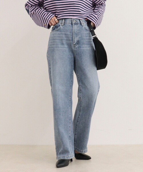 fredy emue(フレディエミュ)の「Dual Hem Lace Denim(デニムパンツ・レディース・サックスブルー/ブルー/ブルー系その他・36/38)」の14枚目の写真