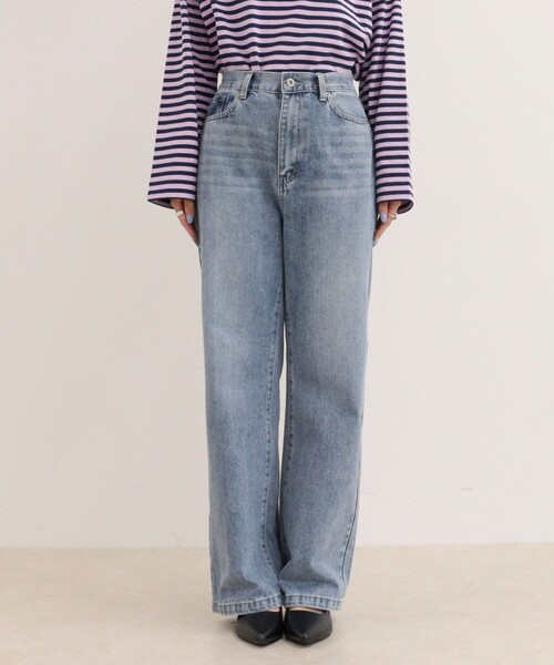 fredy emue(フレディエミュ)の「Dual Hem Lace Denim(デニムパンツ・レディース・サックスブルー/ブルー/ブルー系その他・36/38)」の15枚目の写真