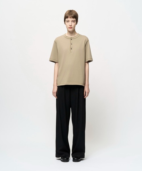 Juha（ユハ）の「HEAVY JERSEY HENLEY（Tシャツ/カットソー・メンズ・ブラック/ホワイト/ベージュ・4/3）」の15枚目の写真