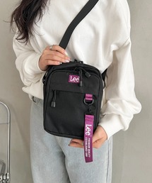 Lee.撥水ポリエステル 2層式タテ型ショルダーバッグ.ミニショルダー