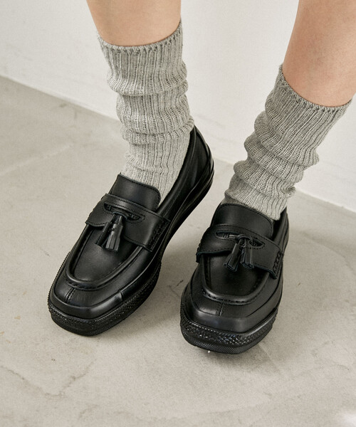 CONVERSE（コンバース）の「CONVERSE/コンバース ALL STAR SQUARE TOE LOAFER[23.0~25.0cm]/オールスター スクエアトウ ローファー/ローファースニーカー/タッセルローファー　限定展開（ローファー・レディース・ブラック・25.0cm/23.0cm/24.0cm）」の3枚目の写真