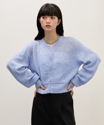 【WEB限定】モヘヤジップカーディガン