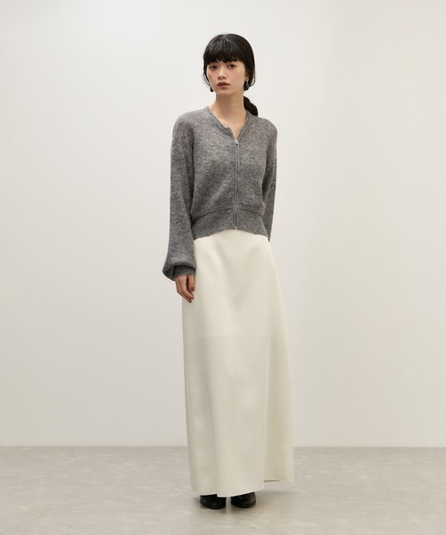 ADAM ET ROPE'(アダムエロペ)の「【WEB限定】モヘヤジップカーディガン(カーディガン/ボレロ・レディース・ブルー系その他4/グレー/ホワイト・FREE)」の6枚目の写真