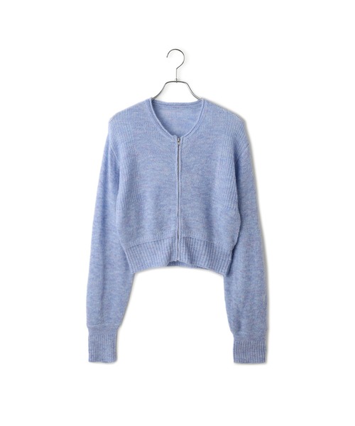 ADAM ET ROPE'(アダムエロペ)の「【WEB限定】モヘヤジップカーディガン(カーディガン/ボレロ・レディース・ブルー系その他4/グレー/ホワイト・FREE)」の18枚目の写真