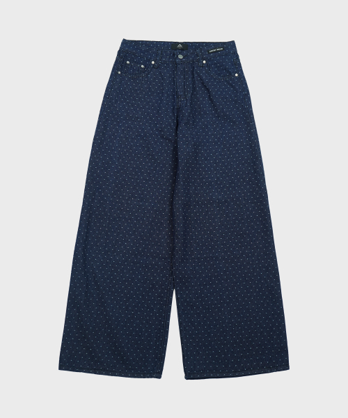 ARTISTWEAR(アーティストウェア)の「ドットワイドデニムパンツ(デニムパンツ・レディース・その他・SMALL/MEDIUM/LARGE/X-LARGE/XX-LARGE/XXX-LARGE)」の3枚目の写真