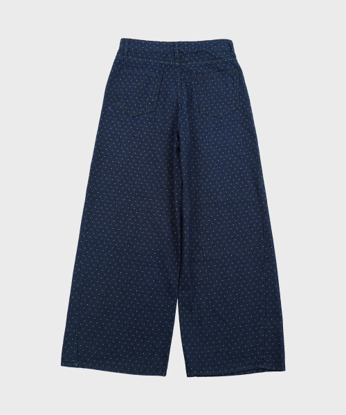 ARTISTWEAR(アーティストウェア)の「ドットワイドデニムパンツ(デニムパンツ・レディース・その他・SMALL/MEDIUM/LARGE/X-LARGE/XX-LARGE/XXX-LARGE)」の4枚目の写真