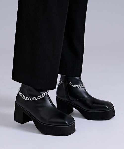 Ellno Loset(エルノロゼット)の「2wayチェーンヒールブーツ(ブーツ・メンズ・ブラック系その他/ブラック・X-LARGE/LARGE/X-SMALL/MEDIUM/SMALL)」の14枚目の写真