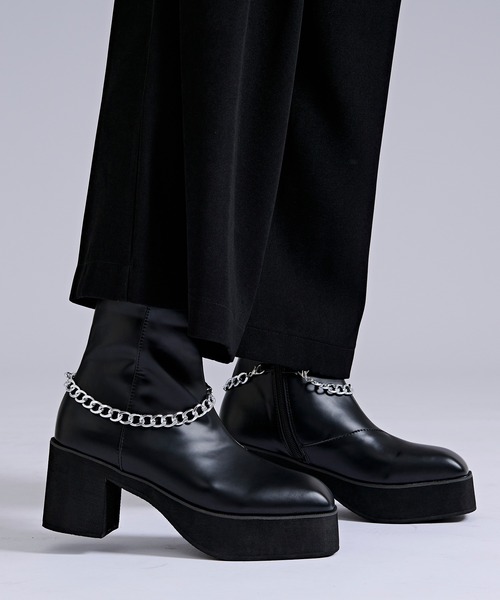 Ellno Loset(エルノロゼット)の「2wayチェーンヒールブーツ(ブーツ・メンズ・ブラック系その他/ブラック・X-LARGE/LARGE/X-SMALL/MEDIUM/SMALL)」の15枚目の写真