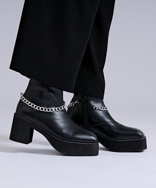 Ellno Loset(エルノロゼット)の「2wayチェーンヒールブーツ(ブーツ・メンズ・ブラック系その他/ブラック・X-LARGE/LARGE/X-SMALL/MEDIUM/SMALL)」の17枚目の写真