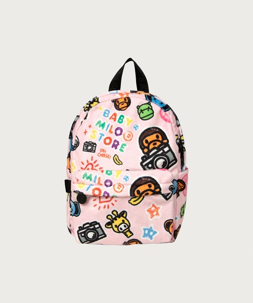 A BATHING APE（アベイシングエイプ）の「BABY MILO MINI DAYPACK #3（バックパック/リュック・メンズ・ピンク・FREE）」の5枚目の写真