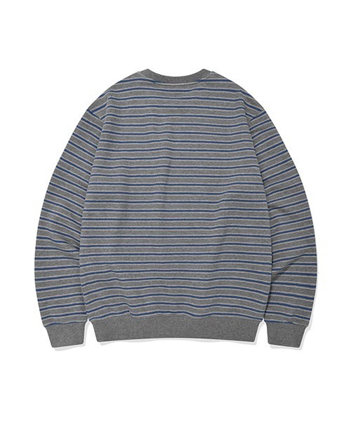 Wacky WiLLy(ワッキーウィリー)の「MULTI STRIPE SWEATSHIRT(スウェット・メンズ・ネイビー/グレー・SMALL/MEDIUM/LARGE/X-LARGE)」の4枚目の写真