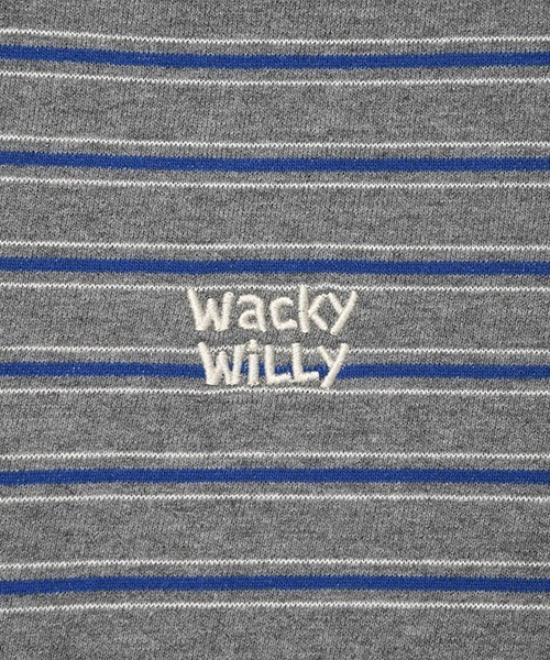 Wacky WiLLy(ワッキーウィリー)の「MULTI STRIPE SWEATSHIRT(スウェット・メンズ・ネイビー/グレー・SMALL/MEDIUM/LARGE/X-LARGE)」の6枚目の写真