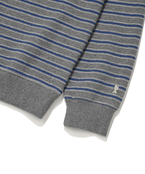 Wacky WiLLy(ワッキーウィリー)の「MULTI STRIPE SWEATSHIRT(スウェット・メンズ・ネイビー/グレー・SMALL/MEDIUM/LARGE/X-LARGE)」の7枚目の写真