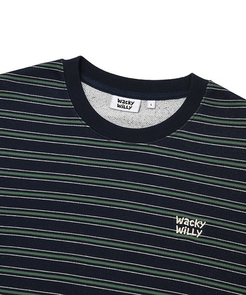 Wacky WiLLy(ワッキーウィリー)の「MULTI STRIPE SWEATSHIRT(スウェット・メンズ・ネイビー/グレー・SMALL/MEDIUM/LARGE/X-LARGE)」の10枚目の写真