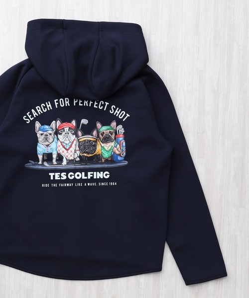 The Endless Summer（エンドレスサマー）の「TES GOLF TECH ZIP PK 4BUHI / フルジップパーカー（その他アウター・メンズ・カーキ/オフホワイト/グレー/ネイビー/ブラック・SMALL/MEDIUM/LARGE/X-LARGE/XX-LARGE）」の5枚目の写真