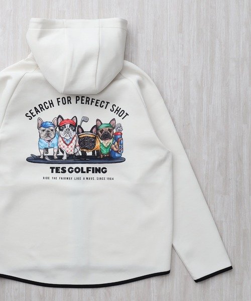 The Endless Summer（エンドレスサマー）の「TES GOLF TECH ZIP PK 4BUHI / フルジップパーカー（その他アウター・メンズ・カーキ/オフホワイト/グレー/ネイビー/ブラック・SMALL/MEDIUM/LARGE/X-LARGE/XX-LARGE）」の2枚目の写真