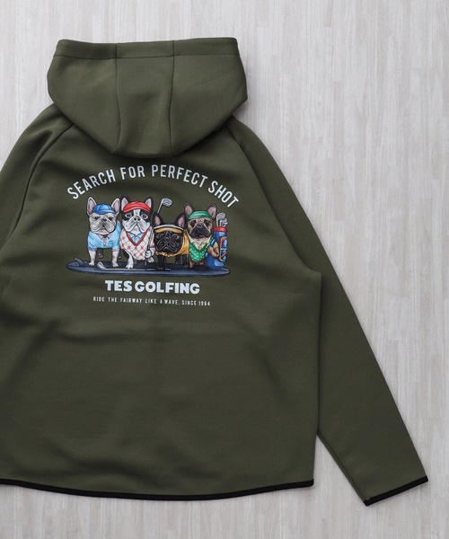 The Endless Summer（エンドレスサマー）の「TES GOLF TECH ZIP PK 4BUHI / フルジップパーカー（その他アウター・メンズ・カーキ/オフホワイト/グレー/ネイビー/ブラック・SMALL/MEDIUM/LARGE/X-LARGE/XX-LARGE）」の4枚目の写真