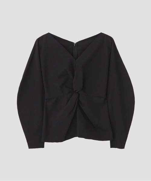 YLEVE(イレーヴ)の「YLEVE / OMI BLEACHED COTTON TWILL TWIST BLOUSE(シャツ/ブラウス・レディース・ベージュ/ブラック・0/1)」の18枚目の写真