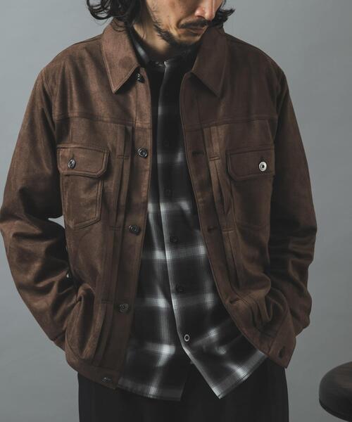 ITEMS URBANRESEARCH(アイテムズ アーバンリサーチ)の「F.S.2nd type トラッカー ライトジャケット(カバーオール・メンズ・ブラウン/ブラック・LARGE/MEDIUM)」の13枚目の写真