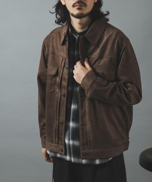 ITEMS URBANRESEARCH(アイテムズ アーバンリサーチ)の「F.S.2nd type トラッカー ライトジャケット(カバーオール・メンズ・ブラウン/ブラック・LARGE/MEDIUM)」の16枚目の写真