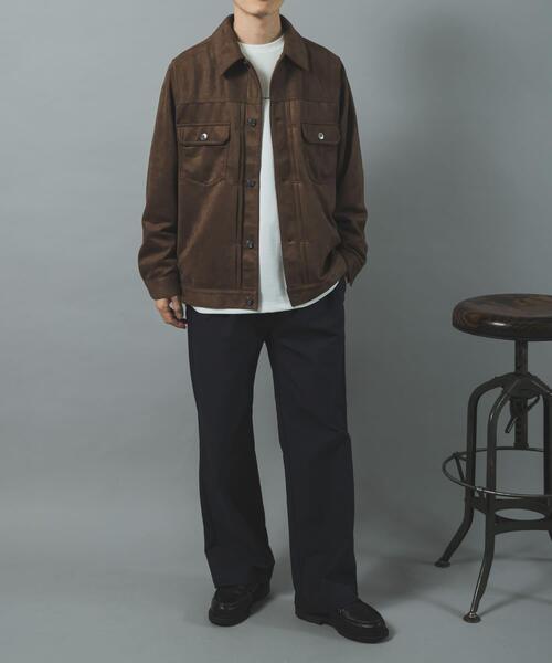 ITEMS URBANRESEARCH(アイテムズ アーバンリサーチ)の「F.S.2nd type トラッカー ライトジャケット(カバーオール・メンズ・ブラウン/ブラック・LARGE/MEDIUM)」の4枚目の写真