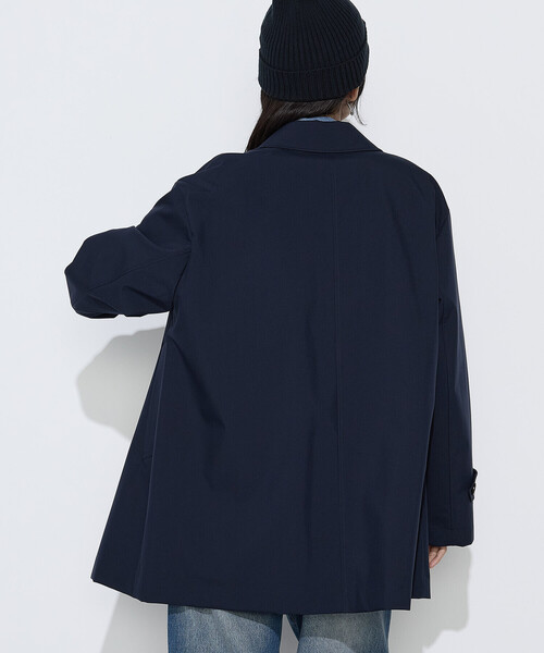 COMME CA Wardrobe（コムサワードローブ）の「3LAYERタフタ ステンカラーコート（ステンカラーコート・レディース・ネイビー/ダークブラウン/カーキ・FREE）」の9枚目の写真