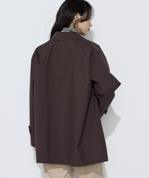 COMME CA Wardrobe（コムサワードローブ）の「3LAYERタフタ ステンカラーコート（ステンカラーコート・レディース・ネイビー/ダークブラウン/カーキ・FREE）」の17枚目の写真