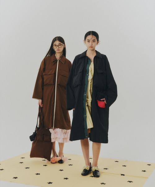 NON TOKYO(ノントーキョー)の「NON TOKYO/ノントーキョー/REVERSIBLE TECH COATリバーシブルテックコート(その他アウター・レディース・ブラック/ブラウン・2/1)」の3枚目の写真