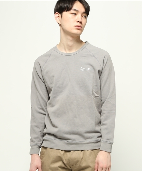 Quality Peoples(クオリティピープルズ)の「Quality Peoples / Smile プリントスウェット(スウェット・メンズ・ネイビー/その他・MEDIUM/SMALL)」の2枚目の写真