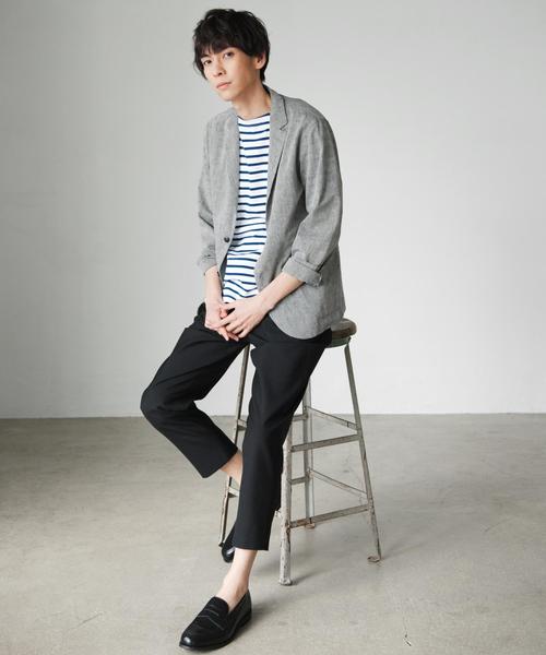 green label relaxing(グリーンレーベルリラクシング)の「KC ウォッシャブル/TRO 2P/テーパード ユーティリティーパンツ 9L◆(その他パンツ・メンズ・ネイビー/グレー/ブラック・LARGE/X-LARGE/MEDIUM/SMALL)」の12枚目の写真