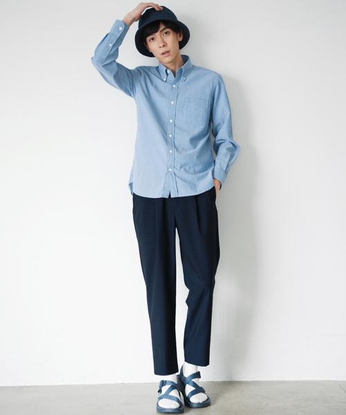 green label relaxing(グリーンレーベルリラクシング)の「KC ウォッシャブル/TRO 2P/テーパード ユーティリティーパンツ 9L◆(その他パンツ・メンズ・ネイビー/グレー/ブラック・LARGE/X-LARGE/MEDIUM/SMALL)」の4枚目の写真