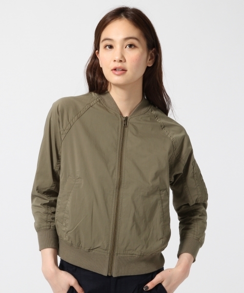 GLOBAL WORK(グローバルワーク)の「MA-1 7分袖/716211(MA-1・レディース・カーキ/ネイビー・LARGE/MEDIUM)」の13枚目の写真