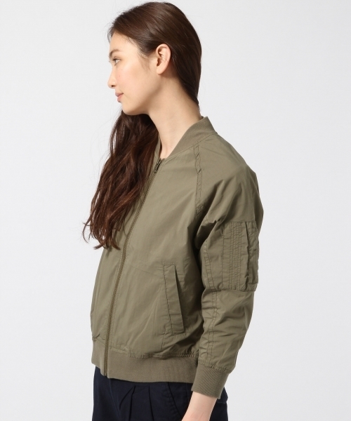 GLOBAL WORK(グローバルワーク)の「MA-1 7分袖/716211(MA-1・レディース・カーキ/ネイビー・LARGE/MEDIUM)」の14枚目の写真