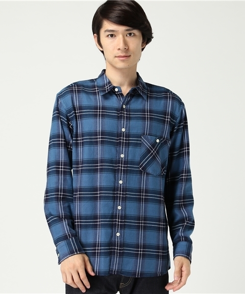 GLOSTER（グロスター）の「ビエラチェックシャツ（シャツ/ブラウス・メンズ・カーキ/ネイビー・L/M/S）」の10枚目の写真