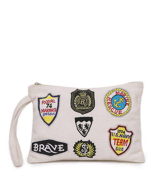 ANATHA（アナータ）の「ANATHA/ワッペンフェルトクラッチ（クラッチバッグ・レディース・グレー/ブラック/ホワイト・FREE）」の16枚目の写真