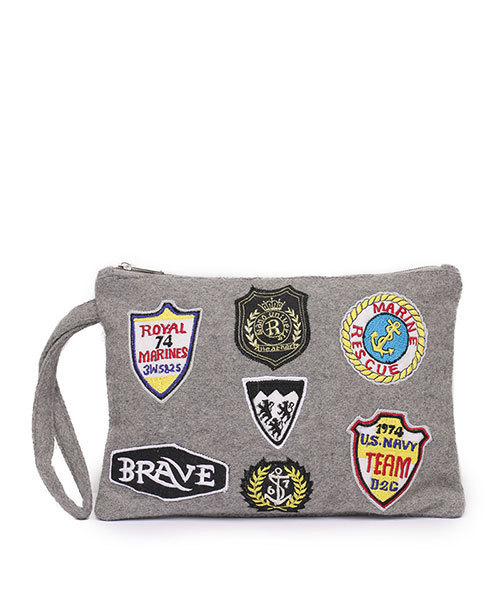 ANATHA（アナータ）の「ANATHA/ワッペンフェルトクラッチ（クラッチバッグ・レディース・グレー/ブラック/ホワイト・FREE）」の17枚目の写真