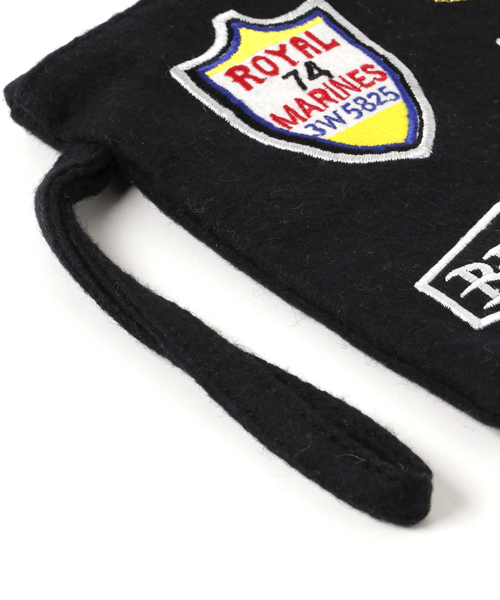 ANATHA（アナータ）の「ANATHA/ワッペンフェルトクラッチ（クラッチバッグ・レディース・グレー/ブラック/ホワイト・FREE）」の5枚目の写真