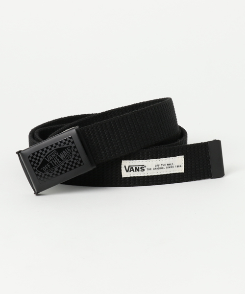 VANS(バンズ)の「VANS キャンバスベルト(ベルト・メンズ・オフホワイト/ブラック・FREE)」の2枚目の写真